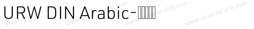 URW DIN Arabic字体转换